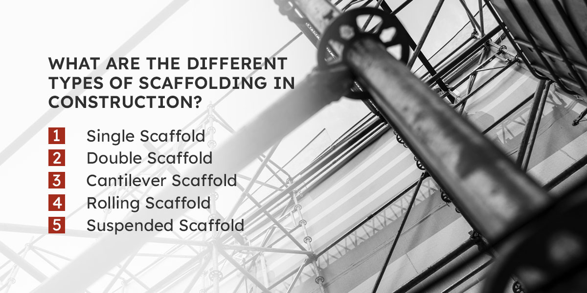 the different types of scaffold
